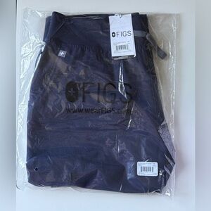 FIGS High Waisted Zamora Scrub Pants Navy Blue Women's Size MP NEW